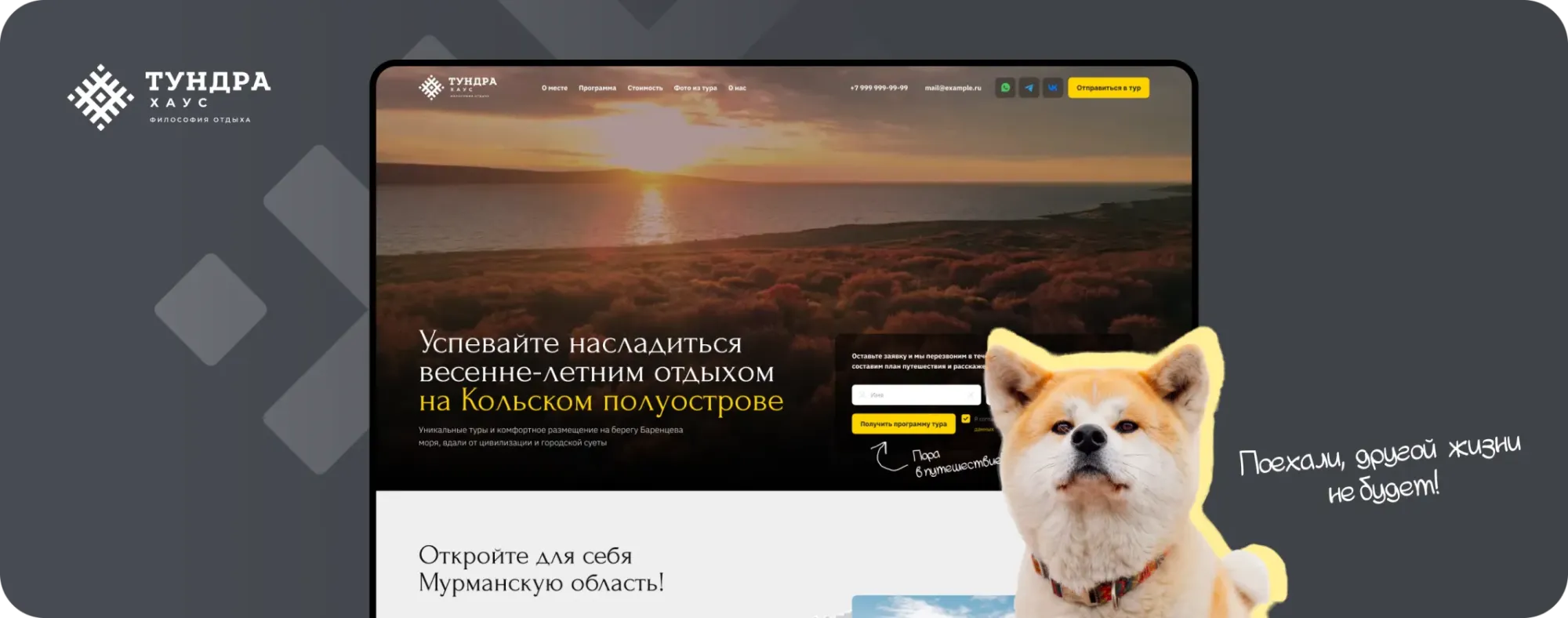 Лендинг «Тундра Хаус»