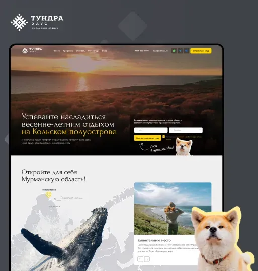 Лендинг «Тундра Хаус»
